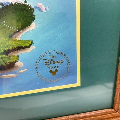 -126- DISNEY | Captain Hook Commemorative Lithograph Framed & Matted