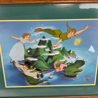 -126- DISNEY | Captain Hook Commemorative Lithograph Framed & Matted