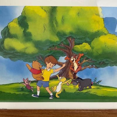 -128- DISNEY | Winnie The Pooh Commemorative Print Framed