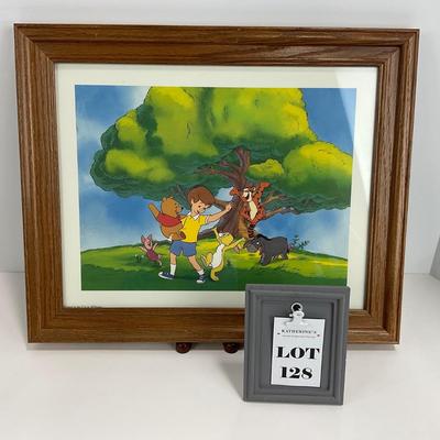 -128- DISNEY | Winnie The Pooh Commemorative Print Framed