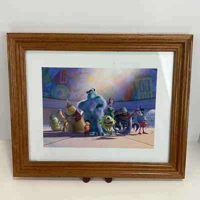 -129- DISNEY | Monsters Inc Commemorative Print Framed