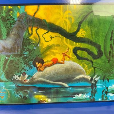 -130- DISNEY | The Jungle Book Commemorative Lithograph Framed & Matted