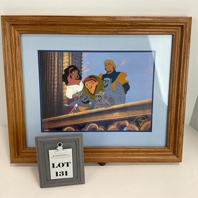 -131- DISNEY | Hunchback Of Notre Dame Commemorative Lithograph Framed & Matted