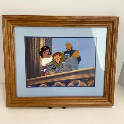 -131- DISNEY | Hunchback Of Notre Dame Commemorative Lithograph Framed & Matted