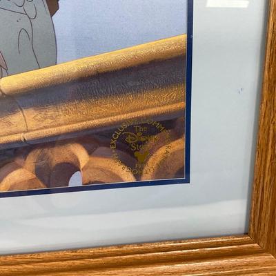 -131- DISNEY | Hunchback Of Notre Dame Commemorative Lithograph Framed & Matted