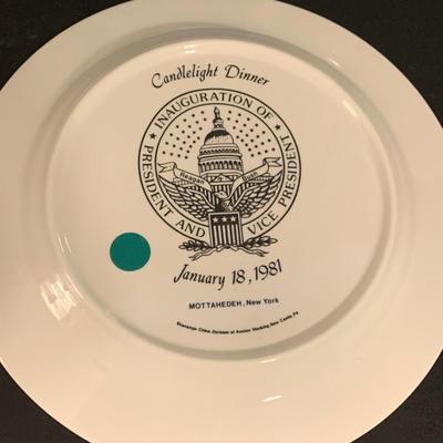 THREE 1981 Mottahedeh Inauguration Dinner Plates