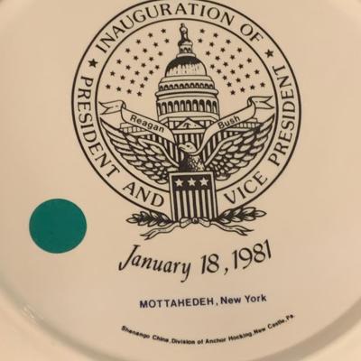 THREE 1981 Mottahedeh Inauguration Dinner Plates
