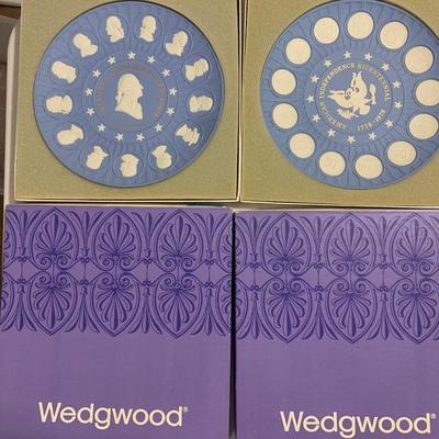 Wedgwood Bicentennial Jasperware Plates in original boxes w paperwork