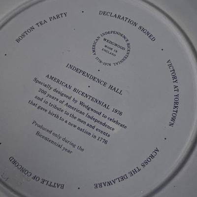 Wedgwood Bicentennial Jasperware Plate In Box W / Paperwork