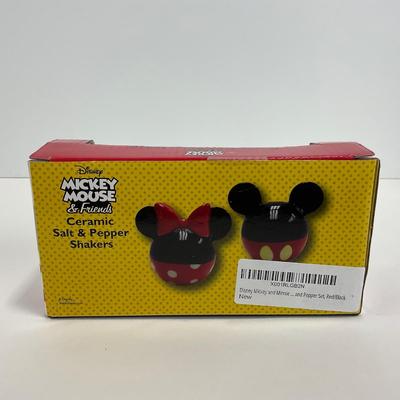 -140- KITCHEN | Mickey & Minnie Mouse Salt & Pepper Shakers In Box