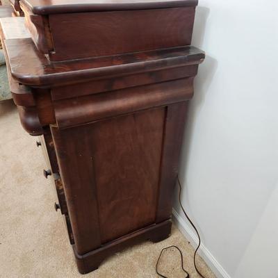 Antique Victorian Dresser w Marble Top & Mirror 44x21x44