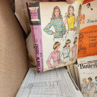 Large lot of Vintage Sewing Patterns Butterick, McCall, Simplicity