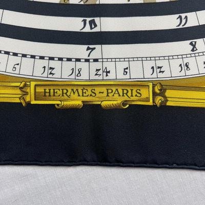 132 Authentic HERMÃˆS Carre 90 Silk Scarf Astrologie - A Dies Et Here by FranÃ§oise FaÃ§onnet 1963