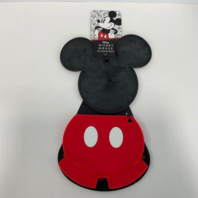 -145- KITCHEN | Mickey Mouse Cleaning Rubber Gloves & Rubber Trivet