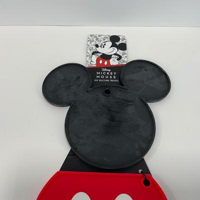 -145- KITCHEN | Mickey Mouse Cleaning Rubber Gloves & Rubber Trivet