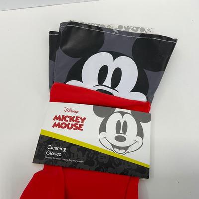 -145- KITCHEN | Mickey Mouse Cleaning Rubber Gloves & Rubber Trivet