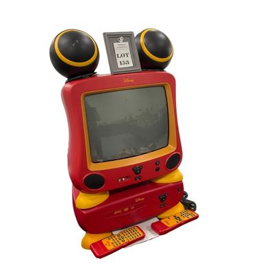 -153- COLLECTIBLE | Disney Mickey Mouse Classic 13â€ Color TV & DVD Player