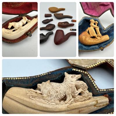 Antique Meerschaum Tobacco Pipes