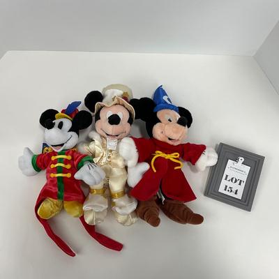 -154- PLUSH | Mickey Mouse NWT Sorcerer, Victorian, & 100 Years Of Magic