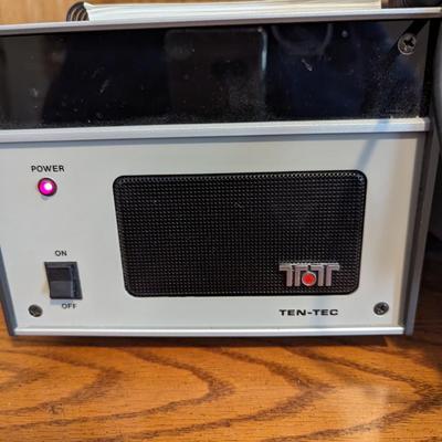 Ham radio Ten Tec Omni VI Transceiver with power supply, Electret 705 microphone +