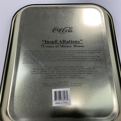 -161- COLLECTIBLE | InspEARations 75 Years Mickey Mouse Coca Cola Tray