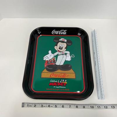 -161- COLLECTIBLE | InspEARations 75 Years Mickey Mouse Coca Cola Tray