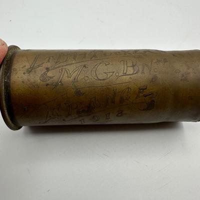 WW1 Trench Art Signed.