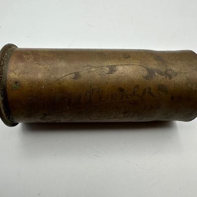 WW1 Trench Art Signed.