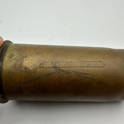 WW1 Trench Art Signed.