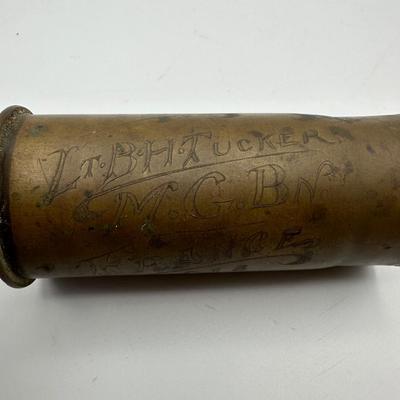 WW1 Trench Art Signed.