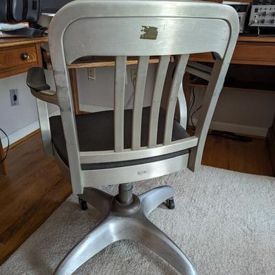 Good Form MCM American industrial aluminum arm chair