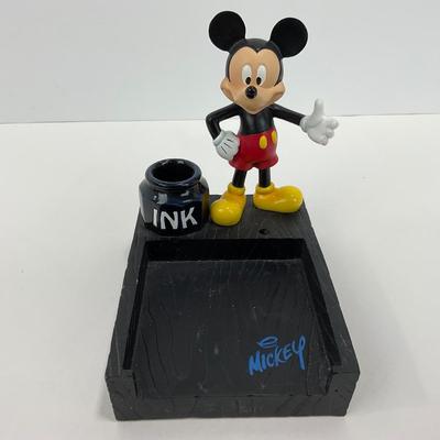 -169- DESK | Mickey Mouse Ink/Notepad Holder & Calculator