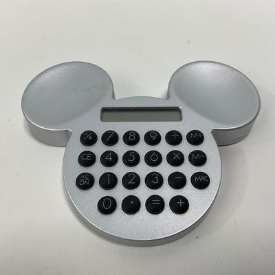 -169- DESK | Mickey Mouse Ink/Notepad Holder & Calculator