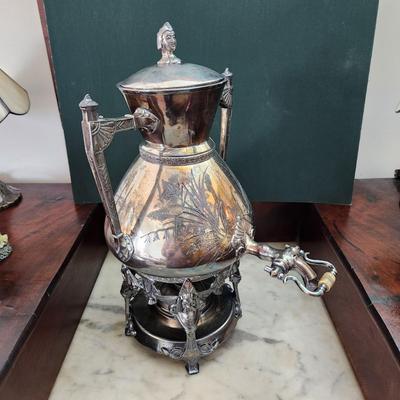 Vintage Ornate Hot Water Urn Taunton Silverplate co. 900