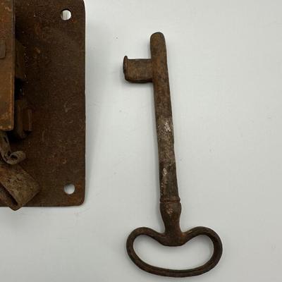 Antique Door Latch / Key