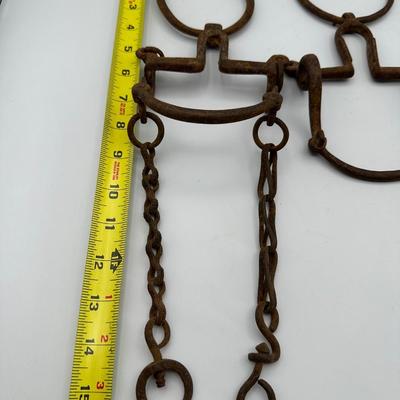 1800s Hand Forged Spanish Horse Ring Bits