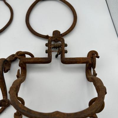 1800s Hand Forged Spanish Horse Ring Bits
