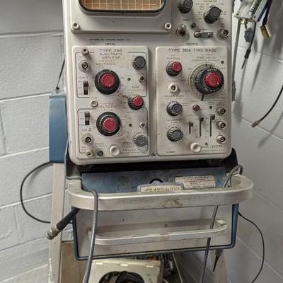 Tektronix Type 561B Oscilloscope on rolling stand