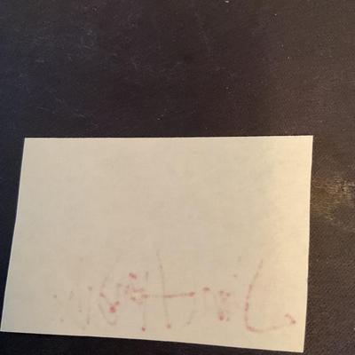 Jimi Hendrix Signed Autograph Cut Paper Slip