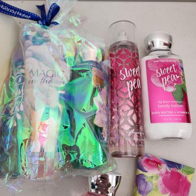 Bath & Body Works Sweet Pea, Crabtree & Evelyn Iris, Magic in the Air