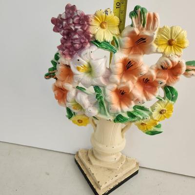 Heavy Metal Floral Flower Door Stop