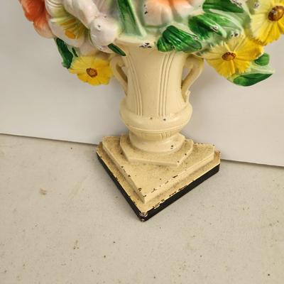 Heavy Metal Floral Flower Door Stop