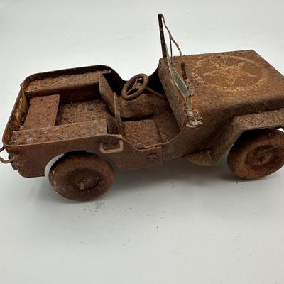 Tin Toy Army Jeep.