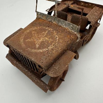 Tin Toy Army Jeep.