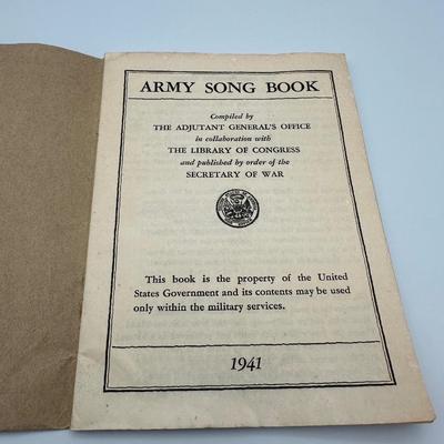1941 Army Song Books (2)