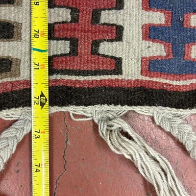 Oushak Kilim Rug Vintage Blue Turkish Kilim Estate Find as seen
