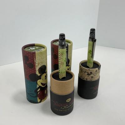 -171- DESK | Mickey Mouse Ballpoint Pens In Packaging