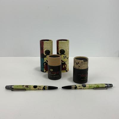 -171- DESK | Mickey Mouse Ballpoint Pens In Packaging