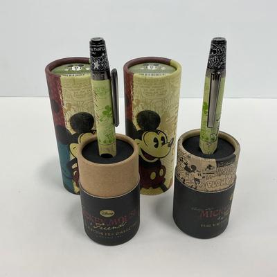-171- DESK | Mickey Mouse Ballpoint Pens In Packaging