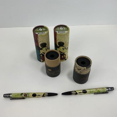 -171- DESK | Mickey Mouse Ballpoint Pens In Packaging